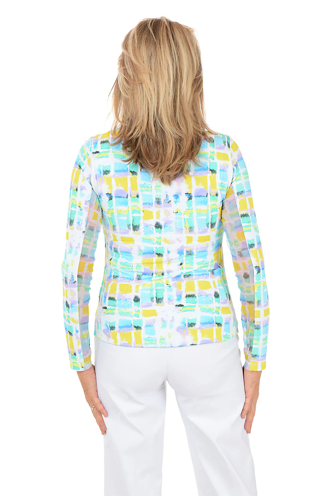 Turquoise Tatiana Tie-Dye UPF50+ Sun Shirt - Image 3