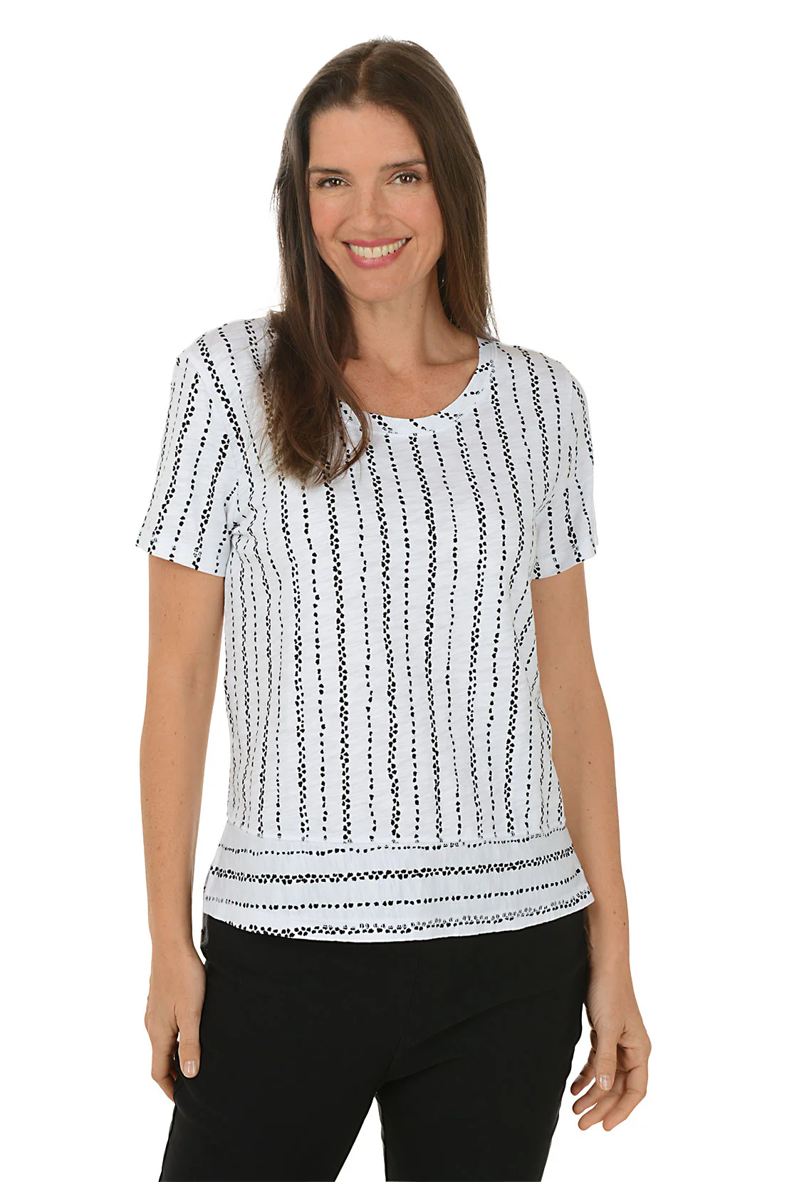 Dockside Stripe 100% Cotton Boxy Tee