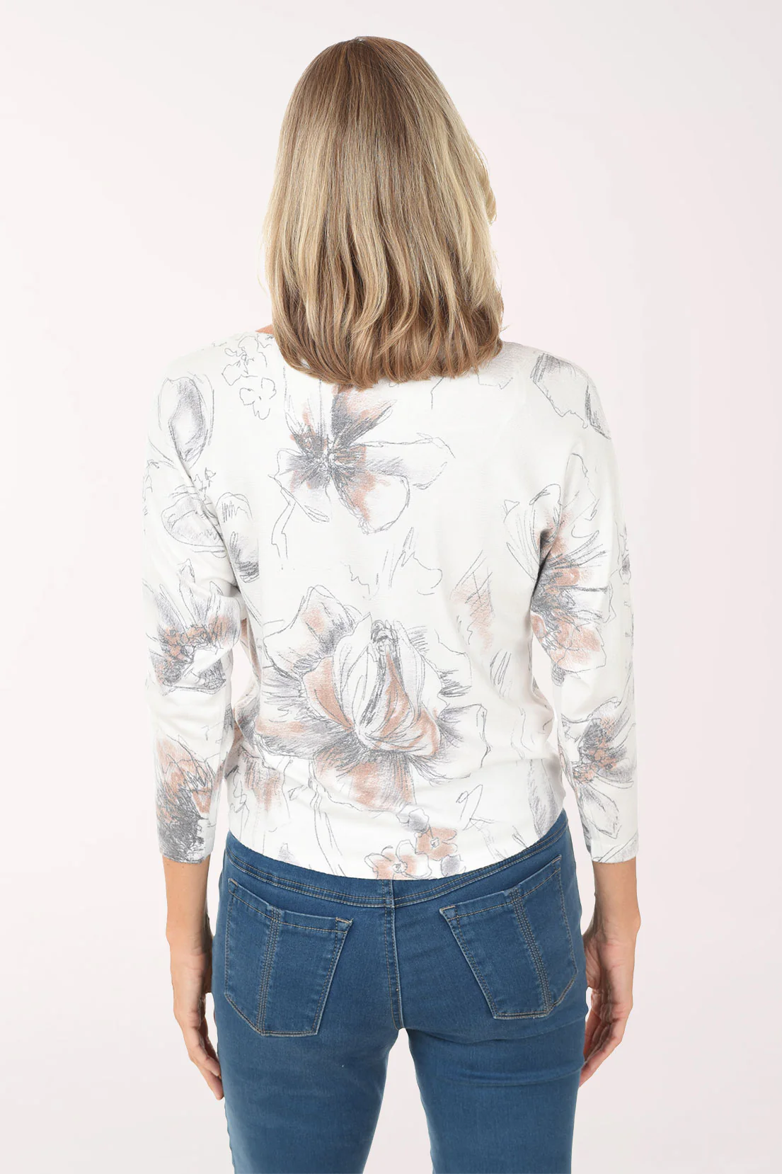 Desert Rose 3/4 Sleeve Sweater - Image 3
