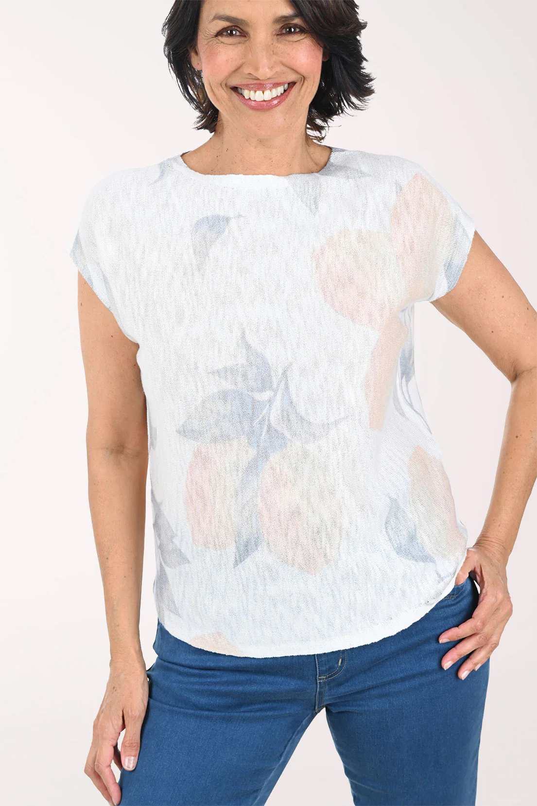 Lemon Tree Dolman Cap Sleeve Sweater - Image 2