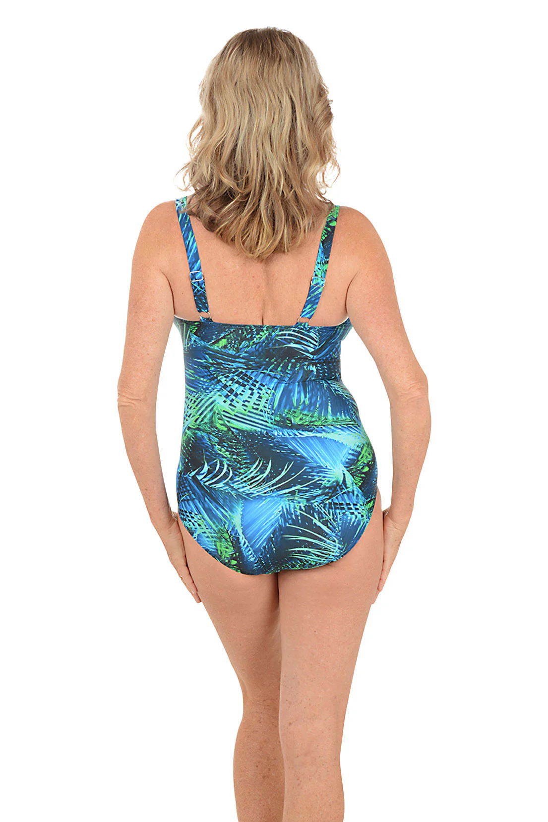 Jungle Mood Pintucked Maillot Swimsuit - Image 3