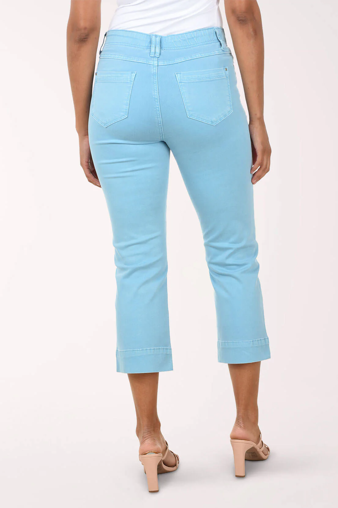 Denim Kick Flare Crop Pant - Image 4