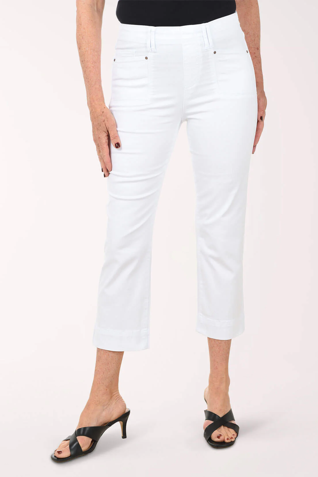 Denim Kick Flare Crop Pant - Image 7