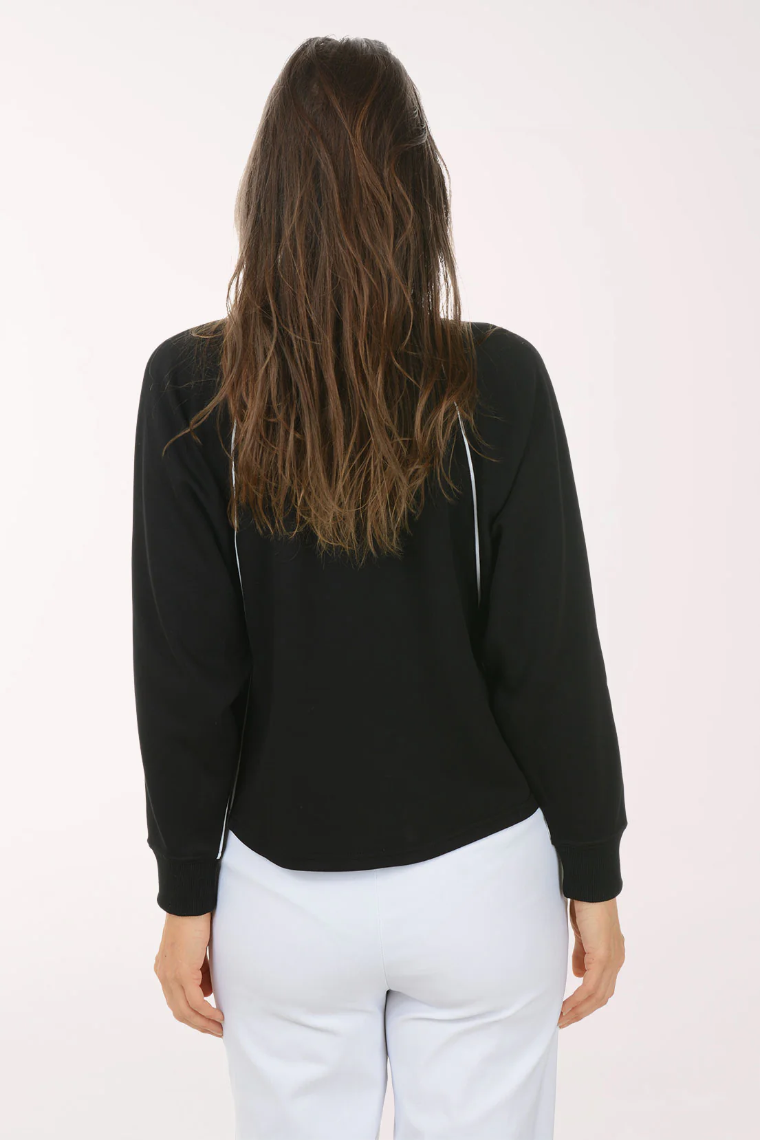 Contrast Piped Scuba Crewneck Sweatshirt - Image 3
