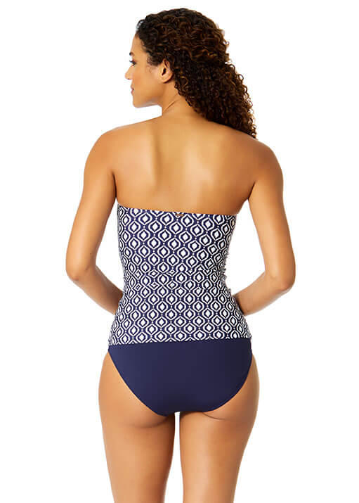 Azzurra Geo Bandeau Tankini Top - Image 3