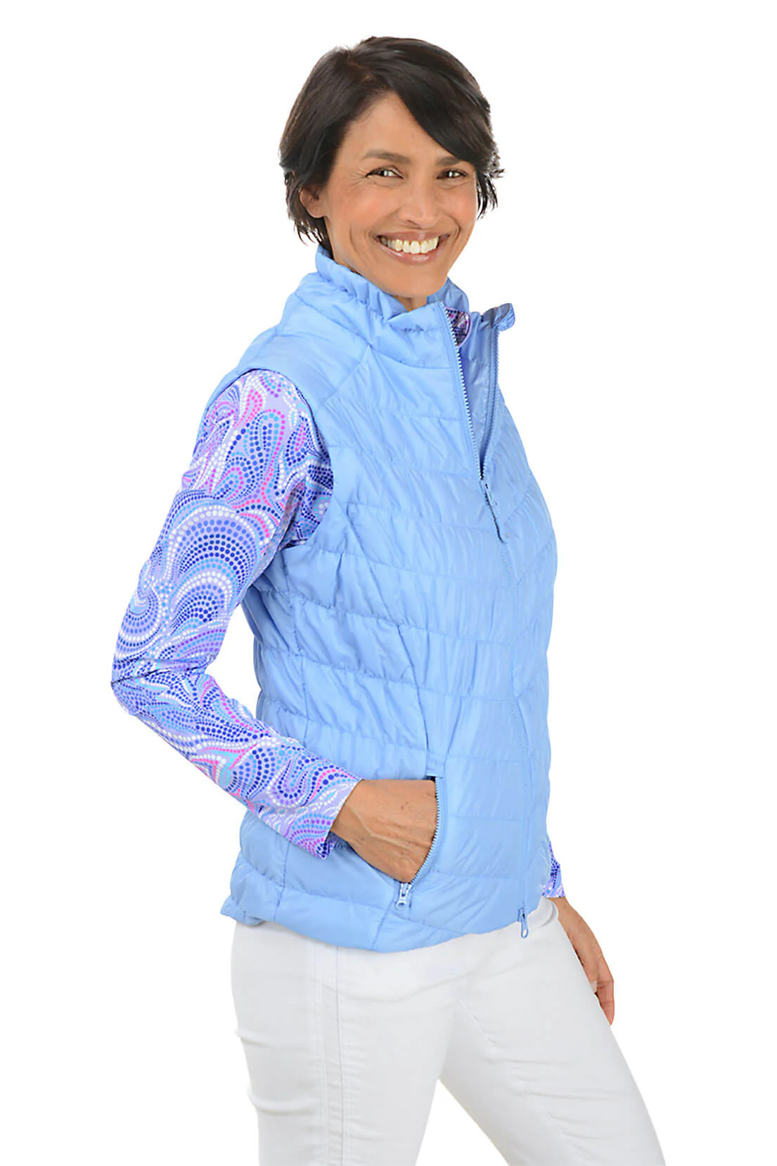 Zip-Front Puffer Vest - Image 2
