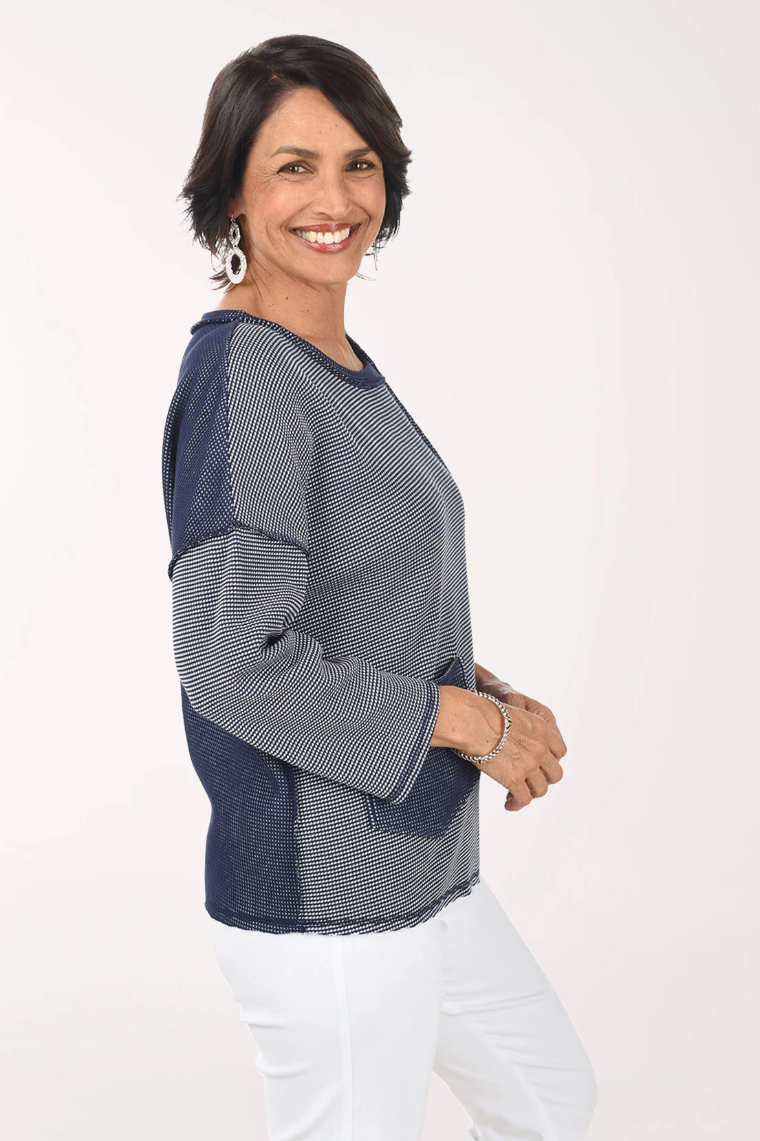 Opposites Attract Inside Out Pullover Sweater - Image 2