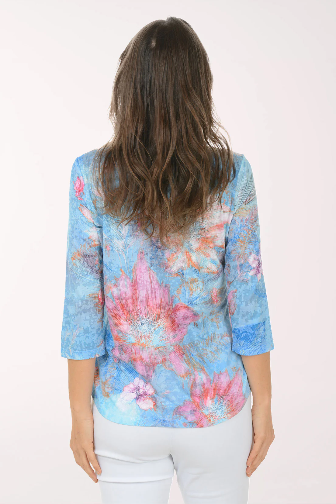 Clematis Flower Burnout Knit Top - Image 3