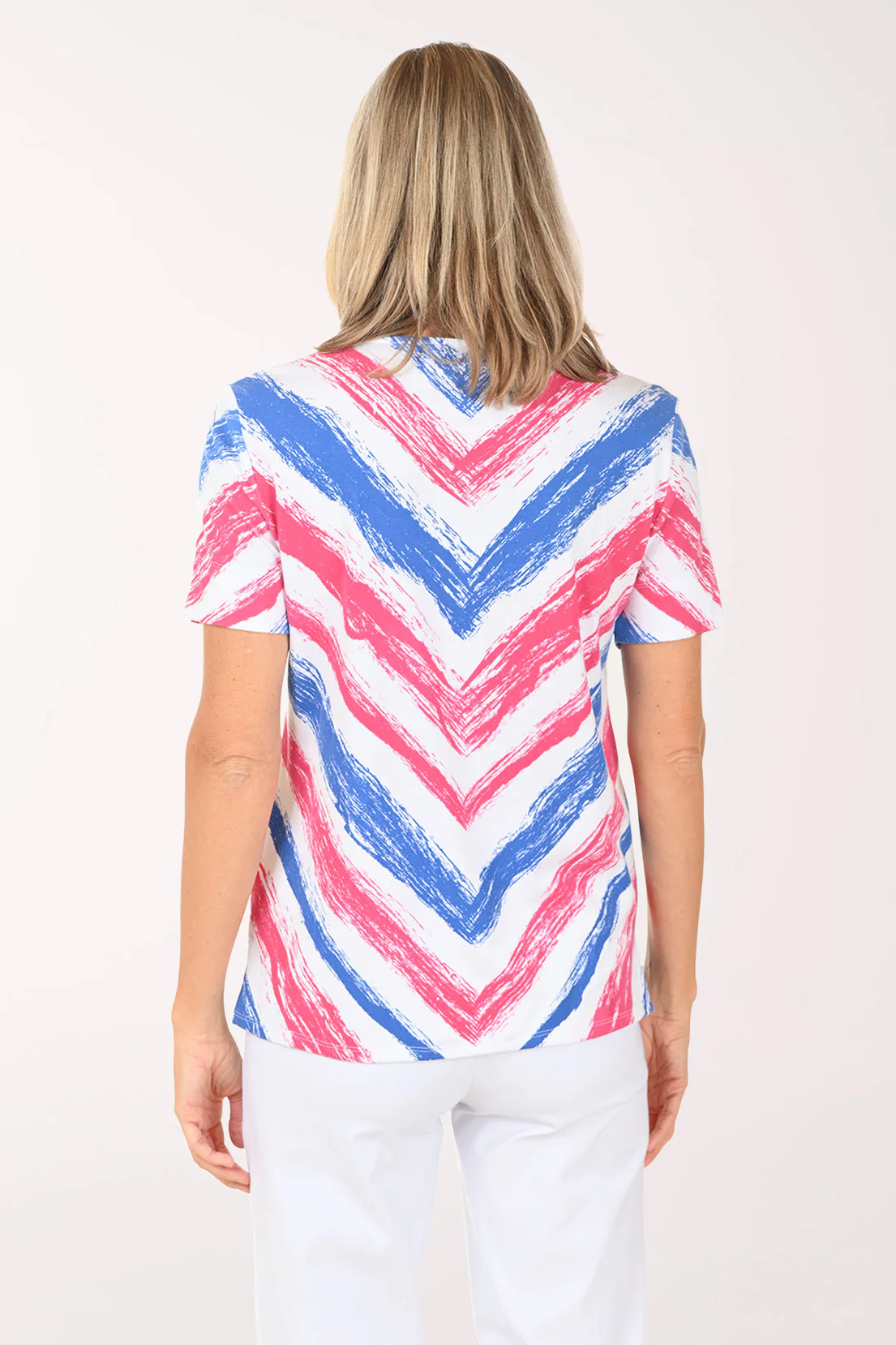 Rose Striped Chevron Tee - Image 3