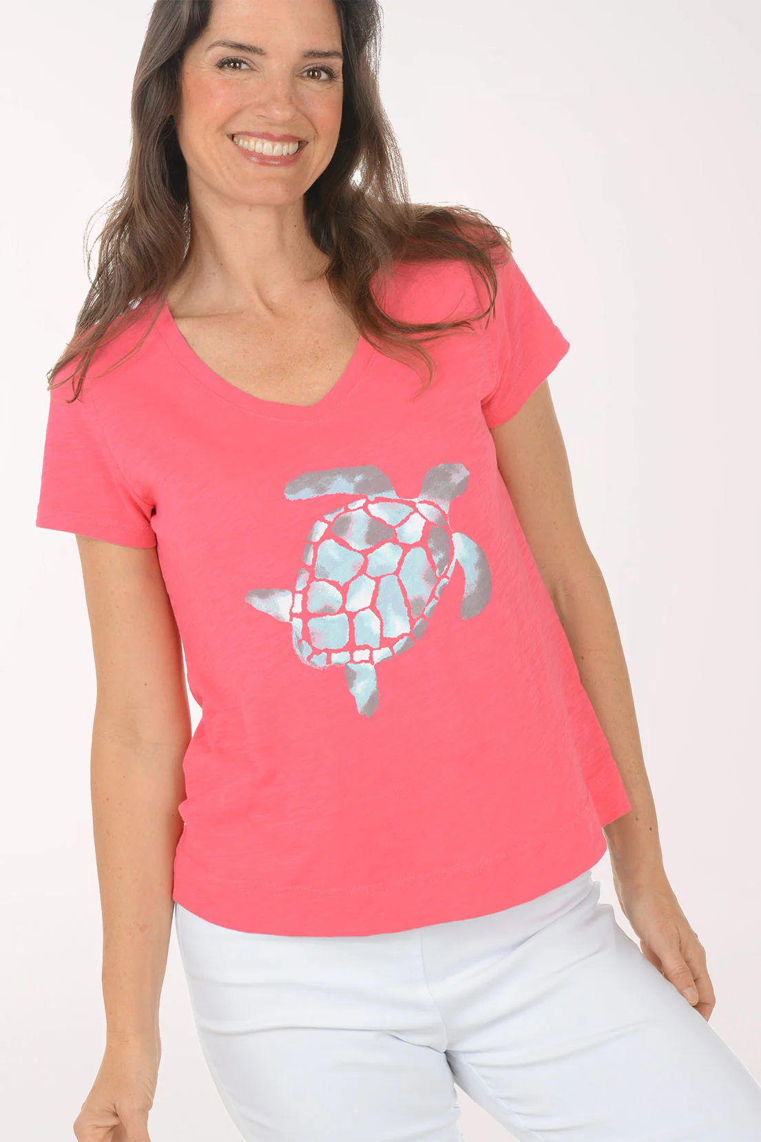 Poppy Sea Turtle Cotton Tee - Image 4