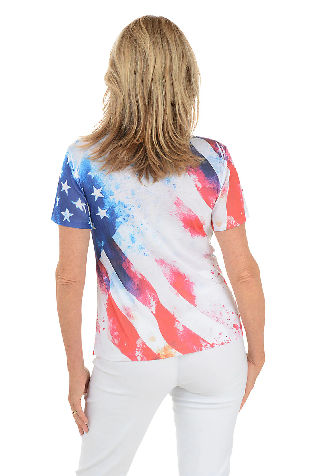 Stars and Stripes Sequined Tee - Image 3