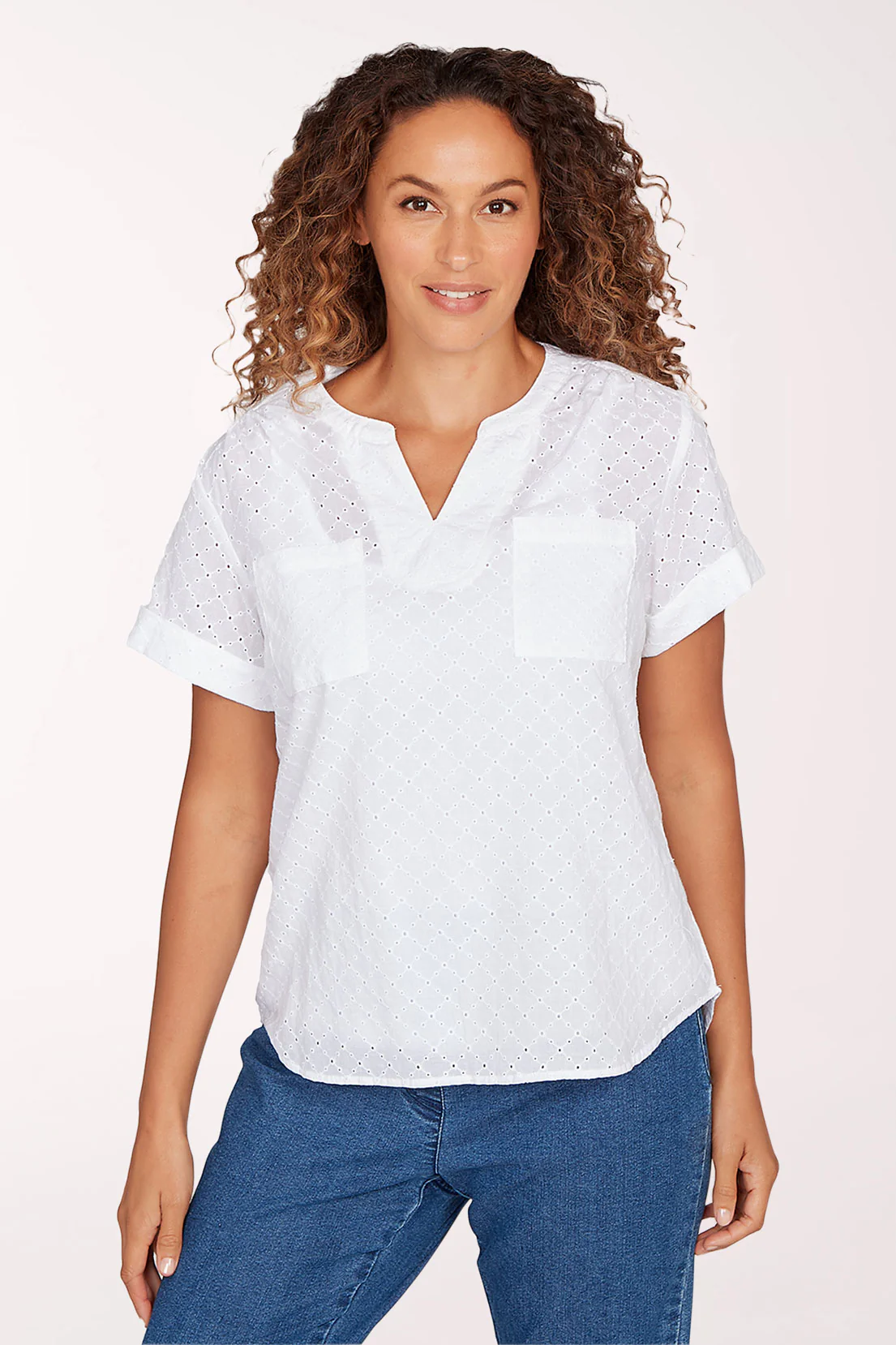 Sun And Games Eyelet Blouse
