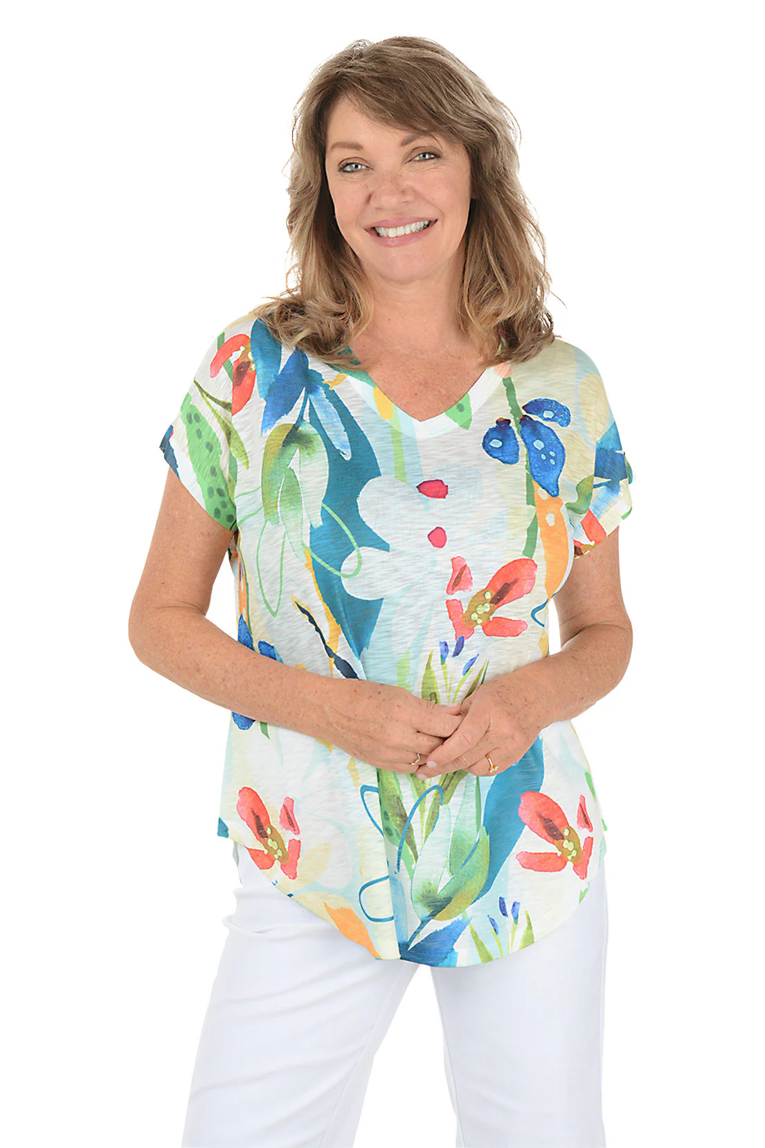 Lemonade Slub Knit Short Sleeve Top