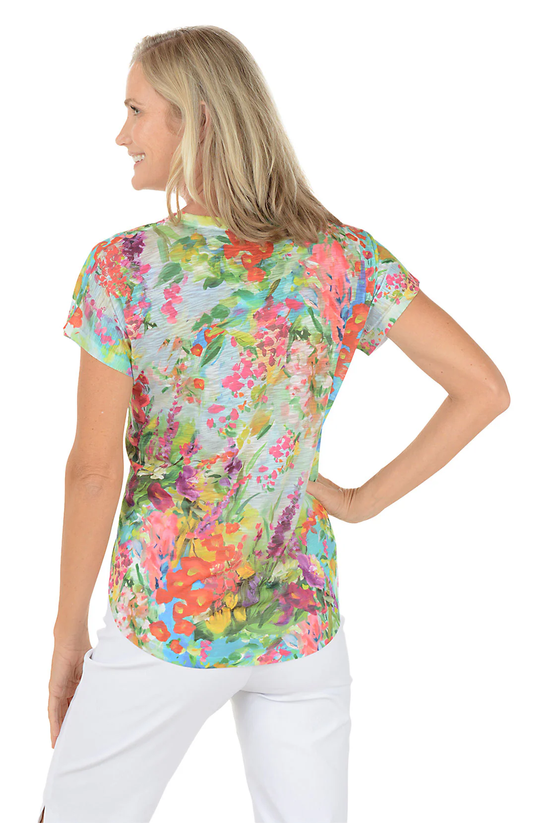 Emilia Slub Knit Short Sleeve Top - Image 3
