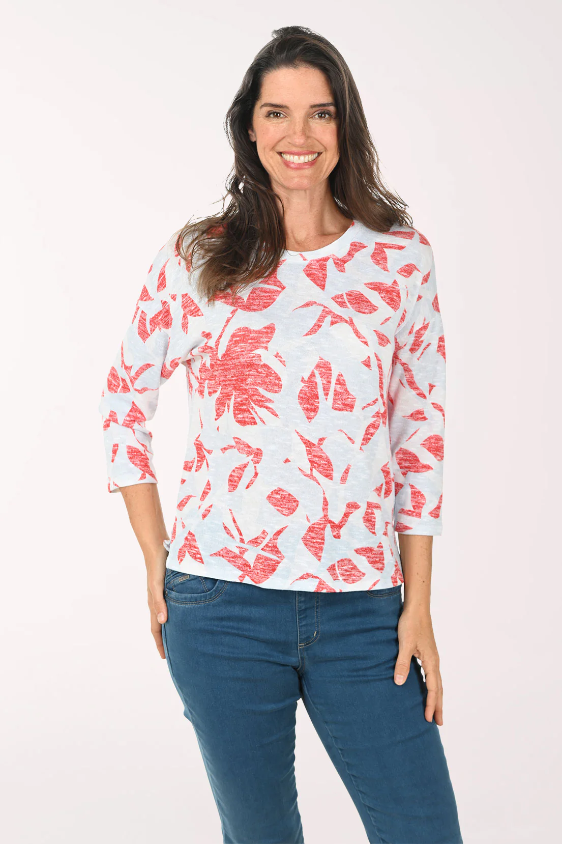Bay Berry 3/4 Sleeve Top