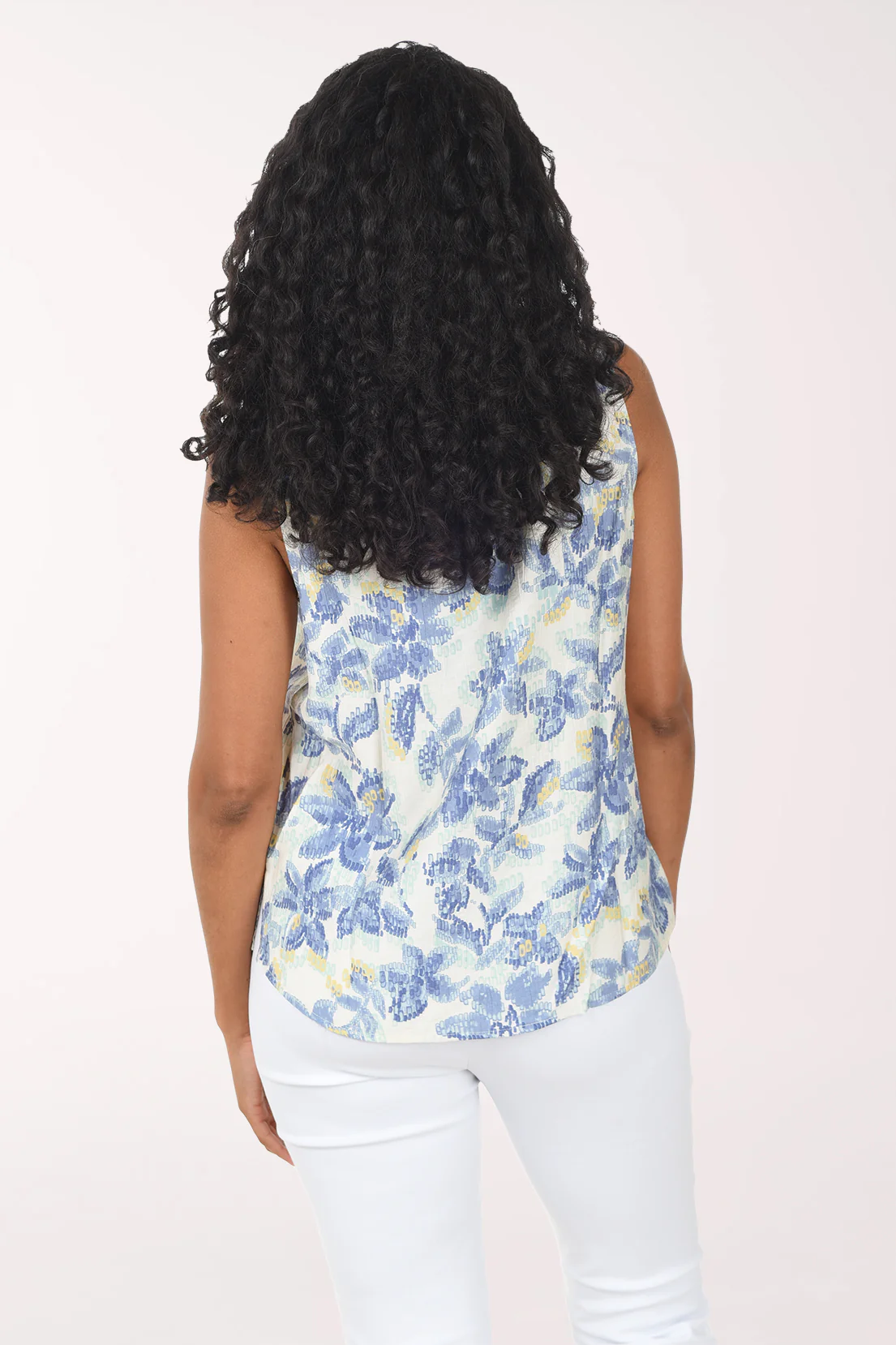 Sea Haven Sleeveless Peasant Blouse - Image 3