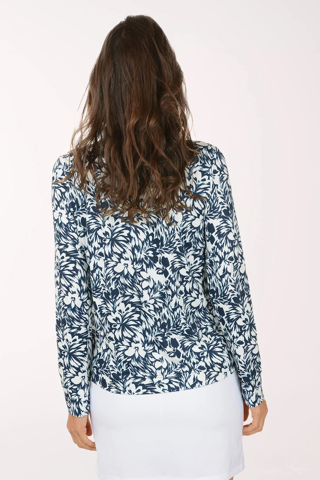 Abstract Aurora UPF50 Ruched Quarter Zip Top - Image 3