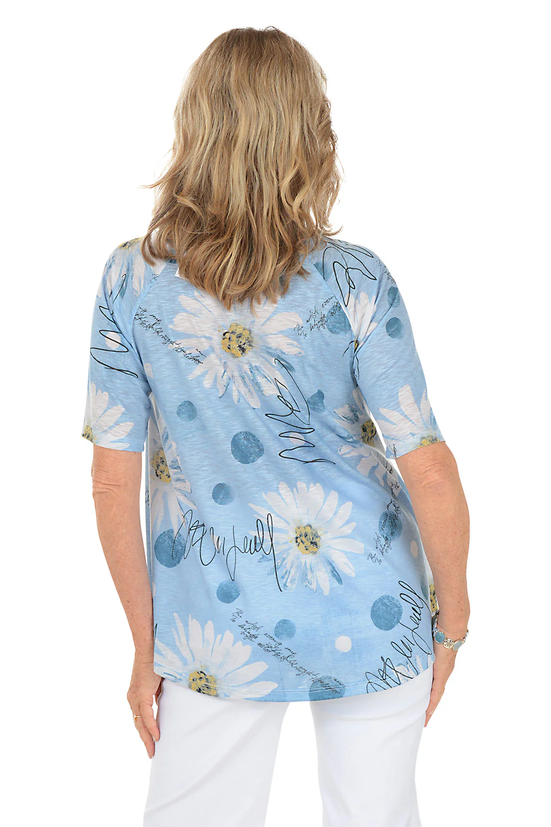 Claire Raglan Elbow Sleeve Top - Image 3