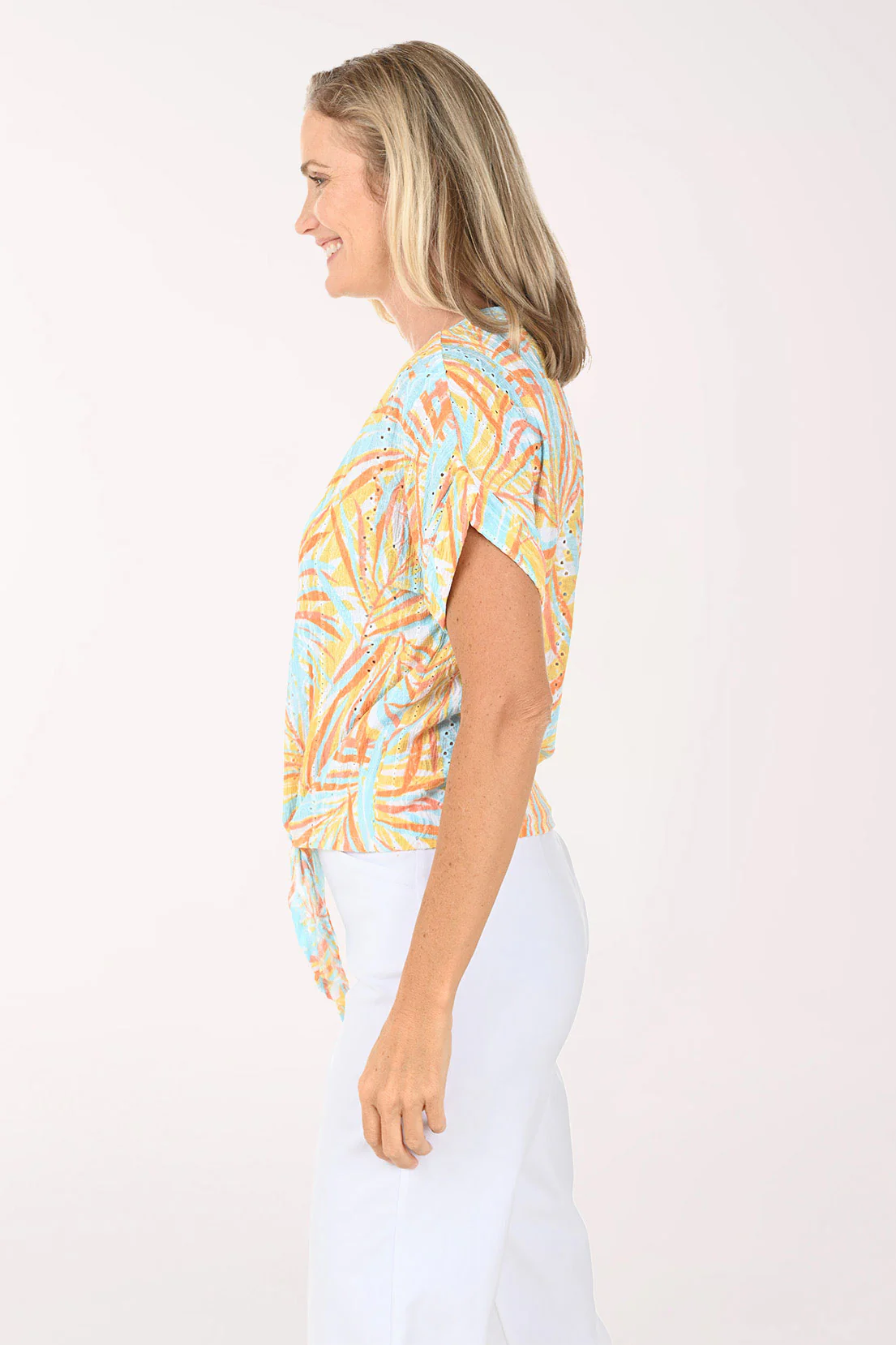 Petite Fun In The Sun Breezy Leaf Shirt - Image 2