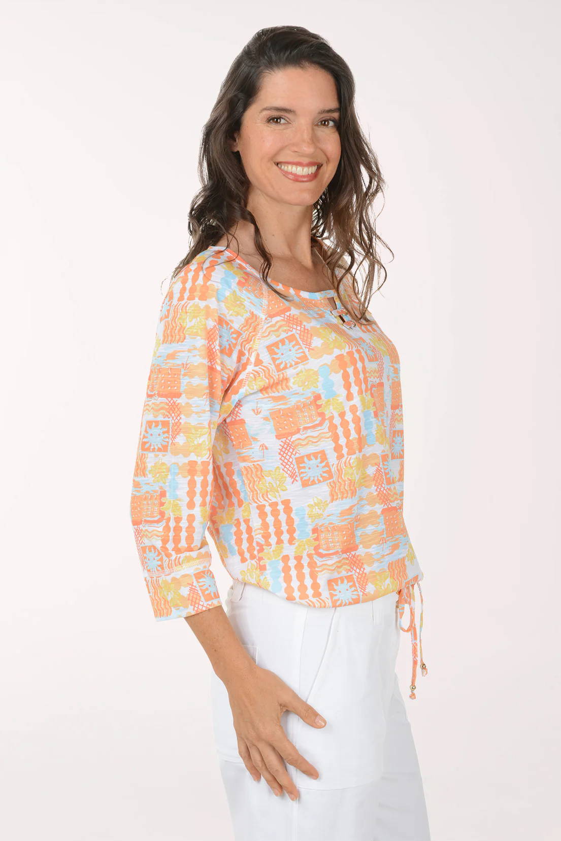 Fun In The Sun Drawstring Hem Top - Image 2