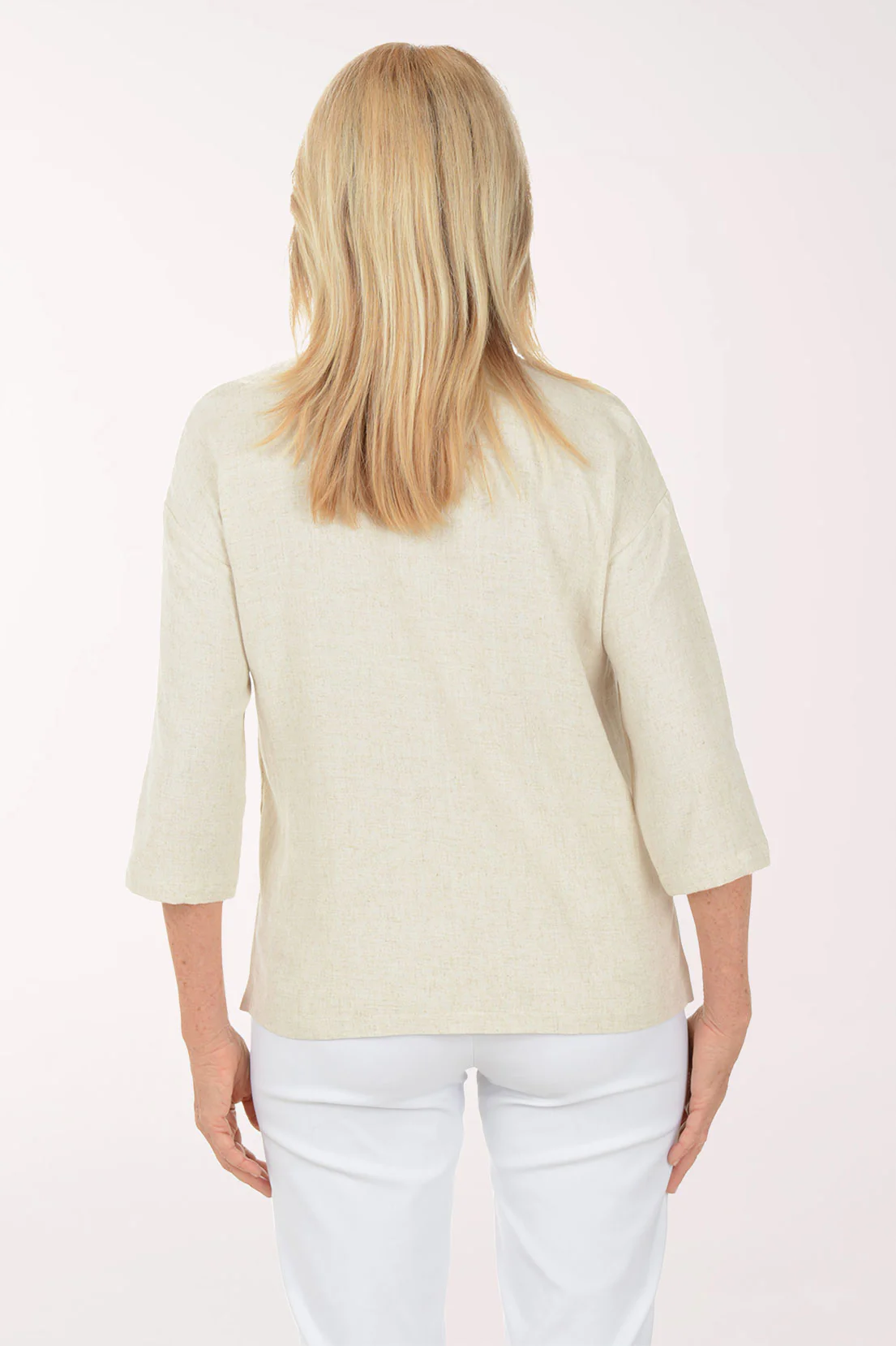 Collared Asymmetrical Buttoned Blouse - Image 3