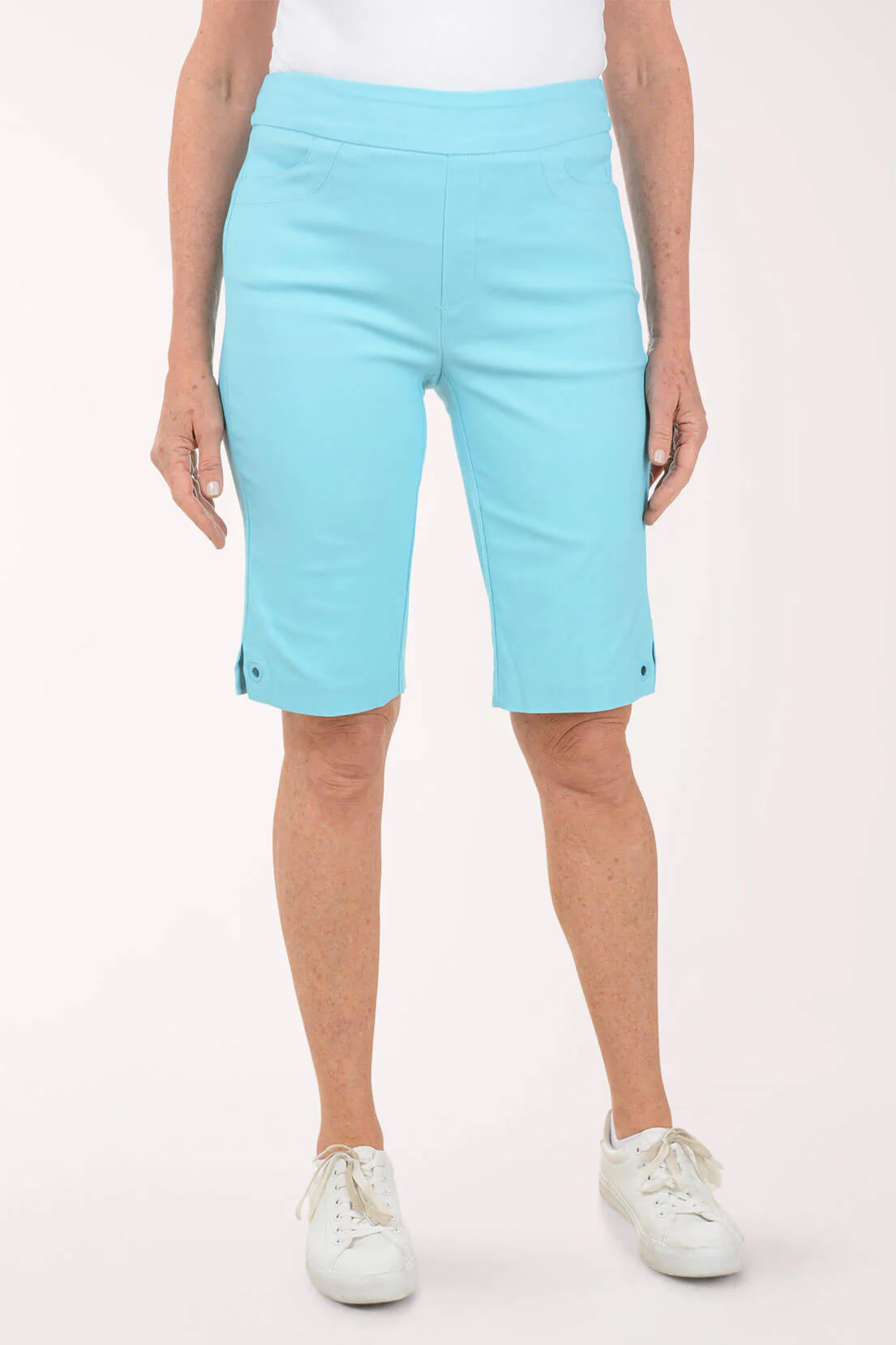 Petite Grommet Hem Pull-On Bermuda Short - Image 4