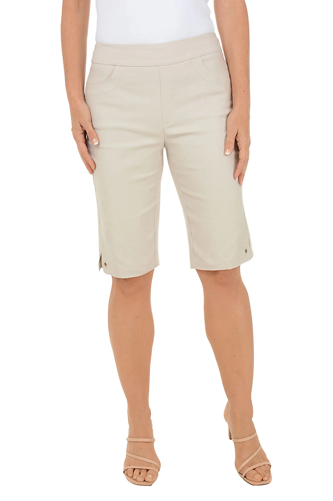 Petite Grommet Hem Pull-On Bermuda Short - Image 7