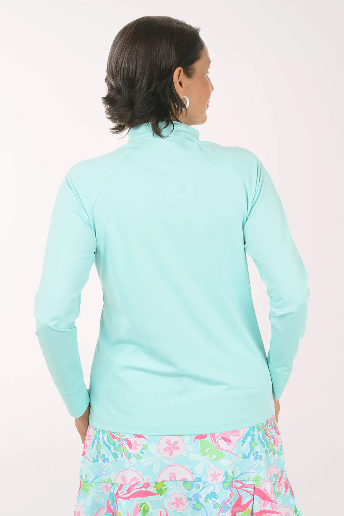 Solid Riley Quarter Zip Top - Image 3