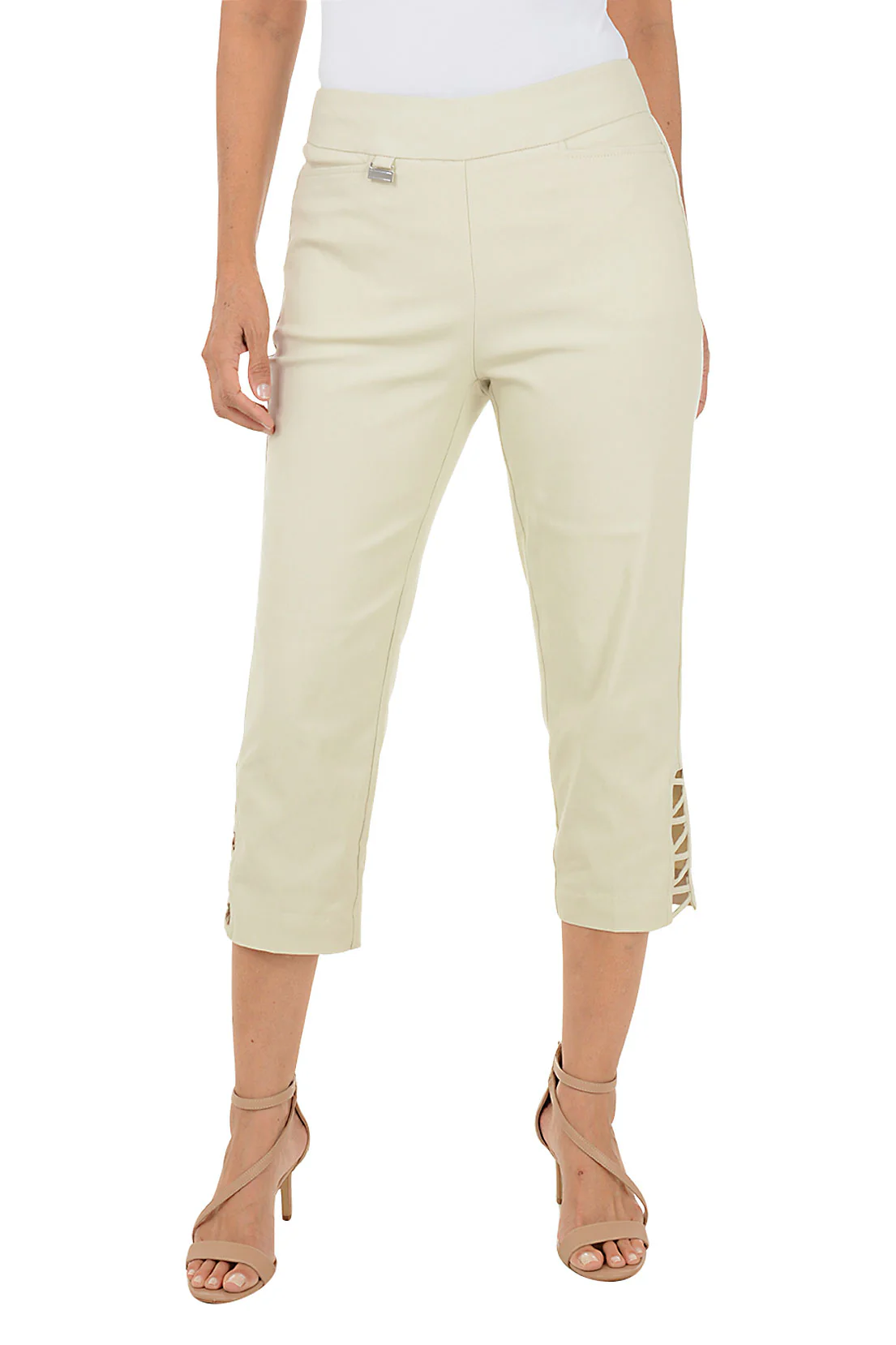Lattice Hem Pull-On Crop Pant - Image 11