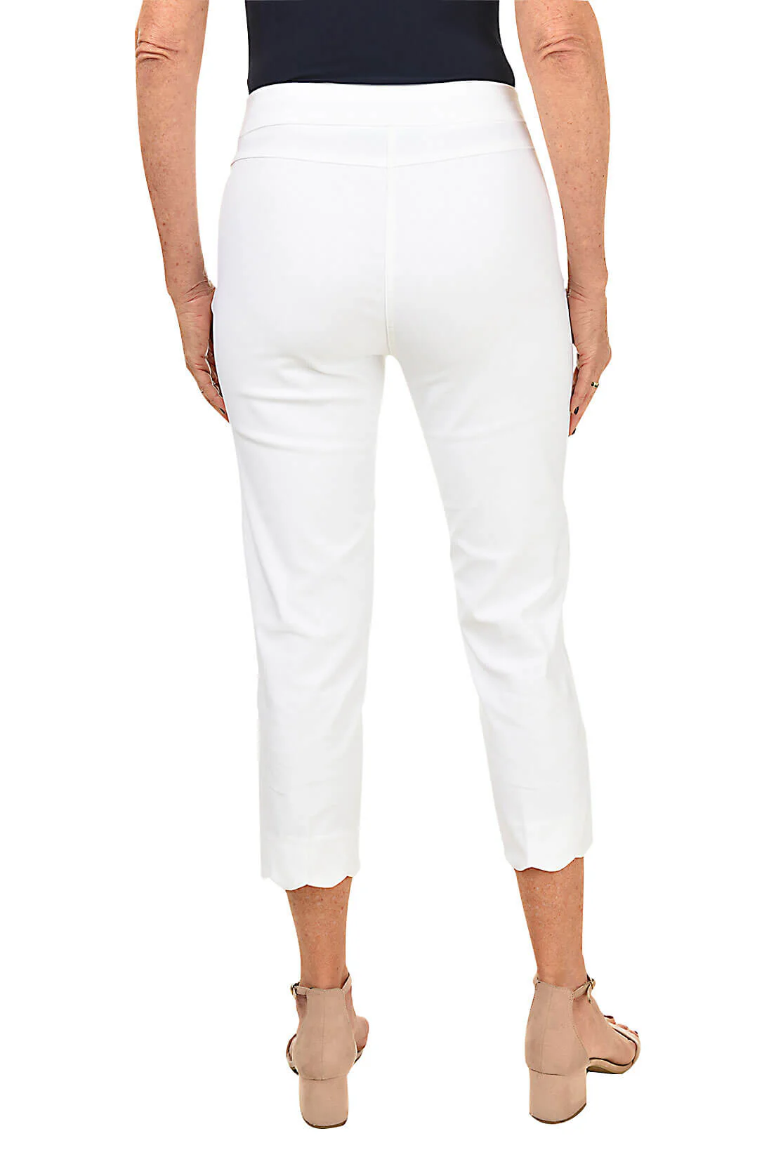 Pull-On Scalloped Capri Pant - Image 4