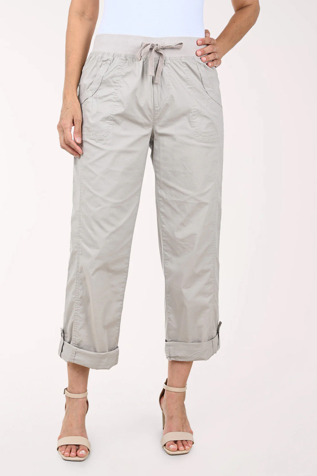 Solid Jemma Cotton Poplin Ankle Pant - Image 4