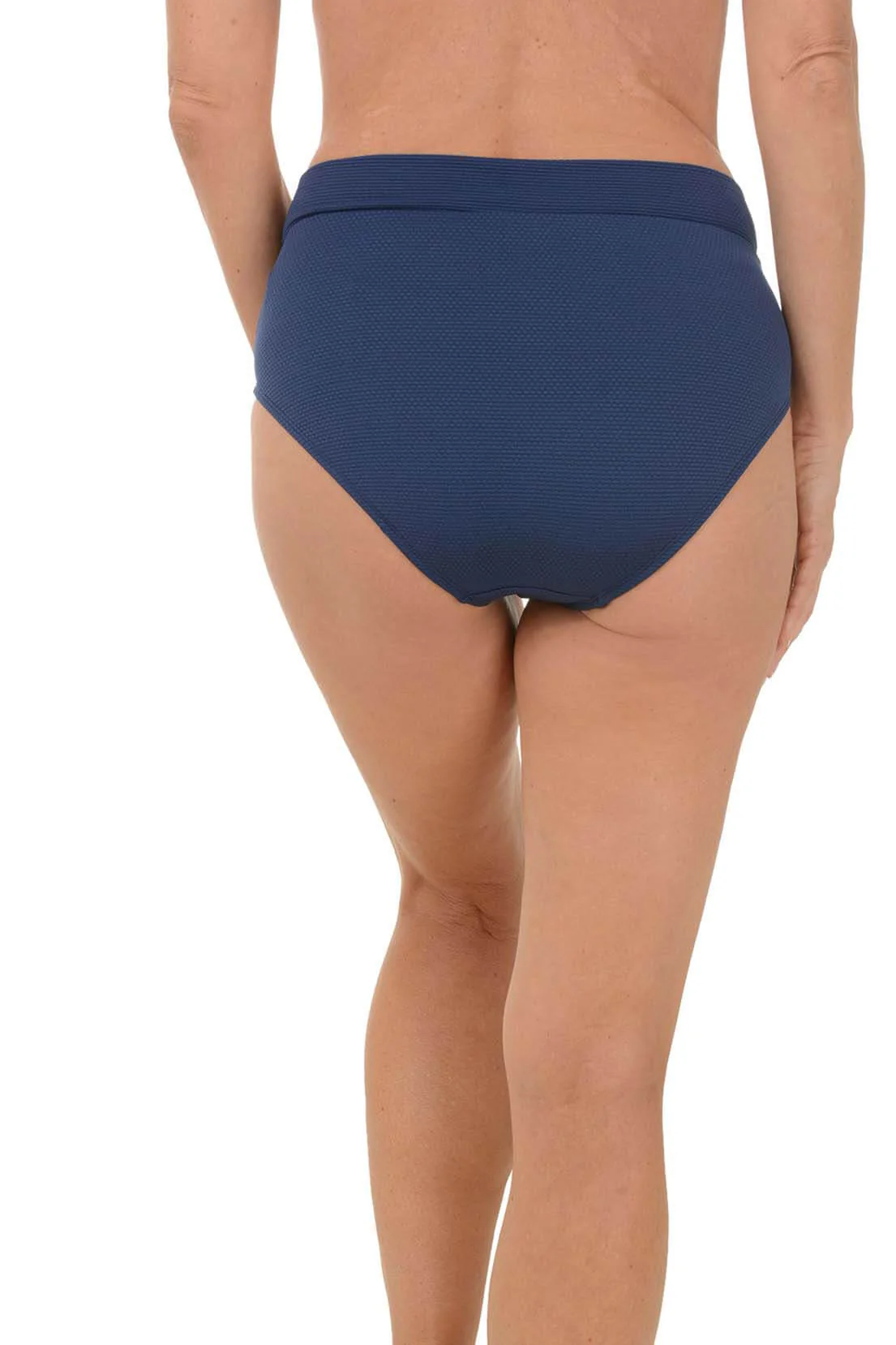 Solid Pique Crossover Swim Brief - Image 3