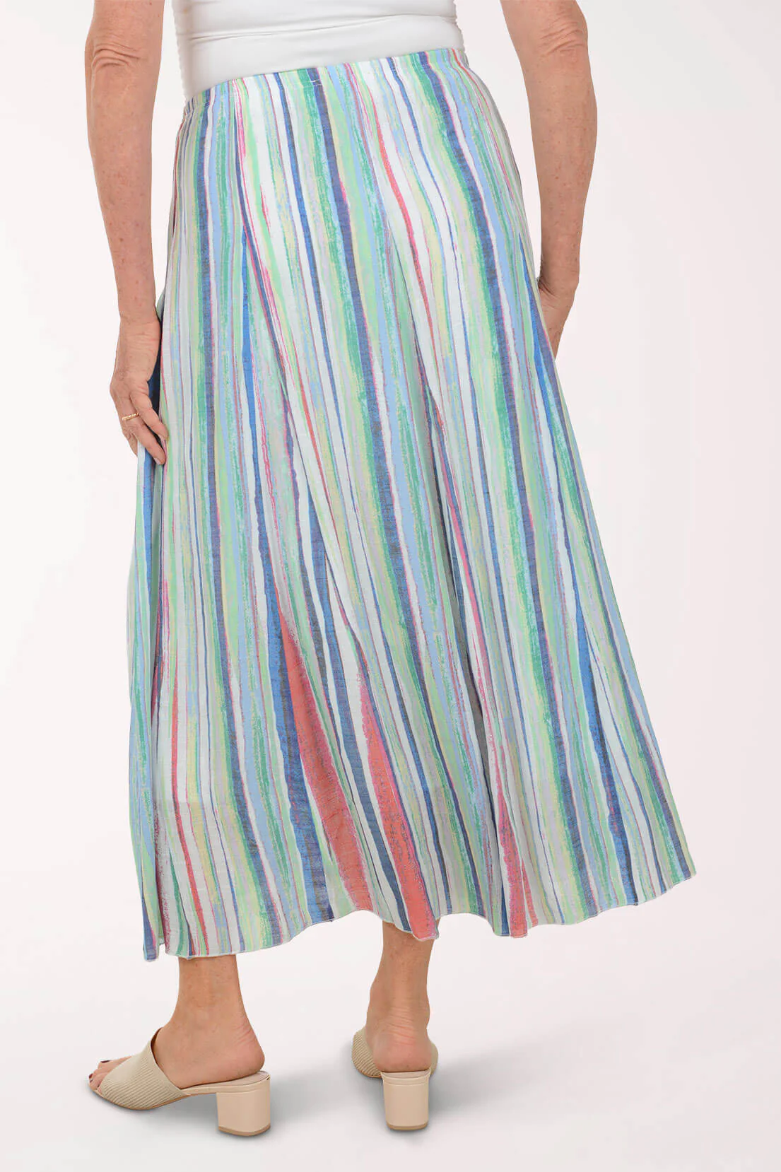 Festival Striped Maxi Skirt - Image 3