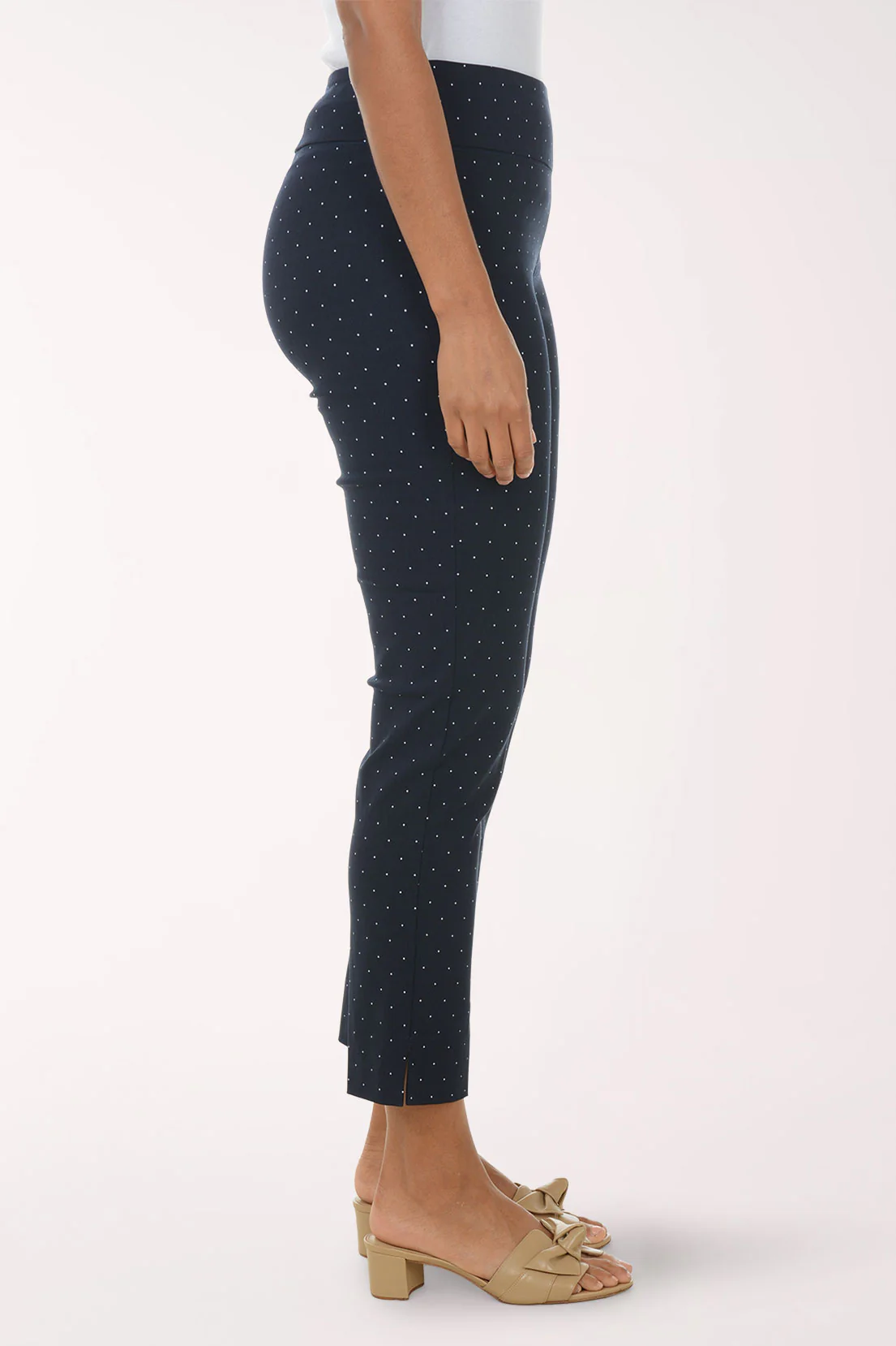 Petite Polka Dot Pull-On Ankle Pant - Image 2