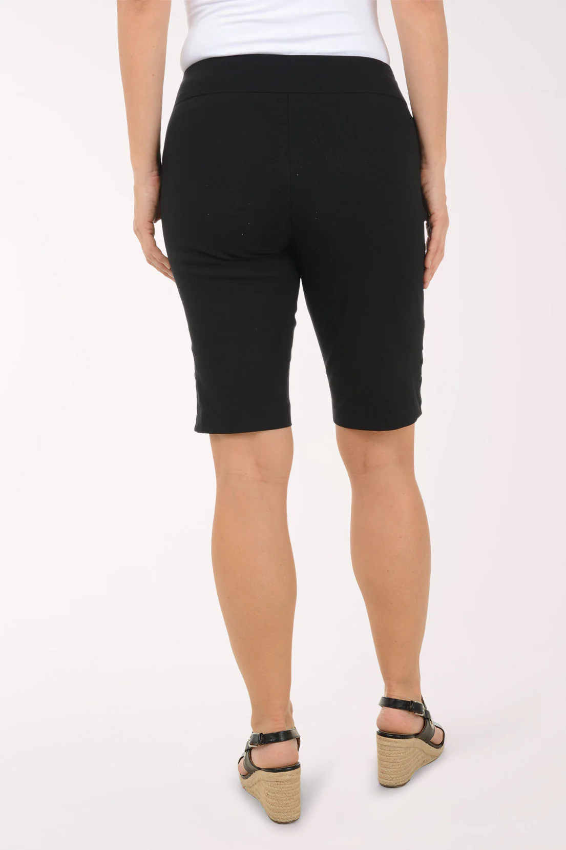 Criss Cross Lattice Hem Bermuda Short - Image 3
