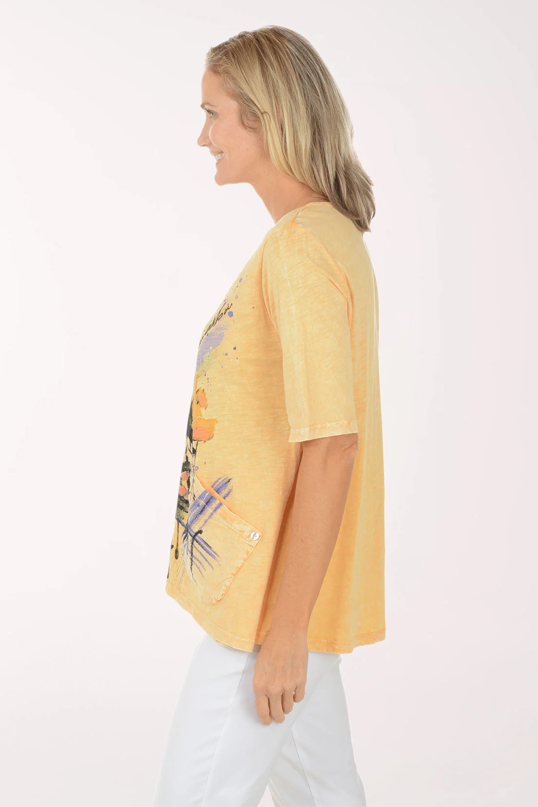 Wind Flower Mineral Washed Shark Bite Tunic - Image 2