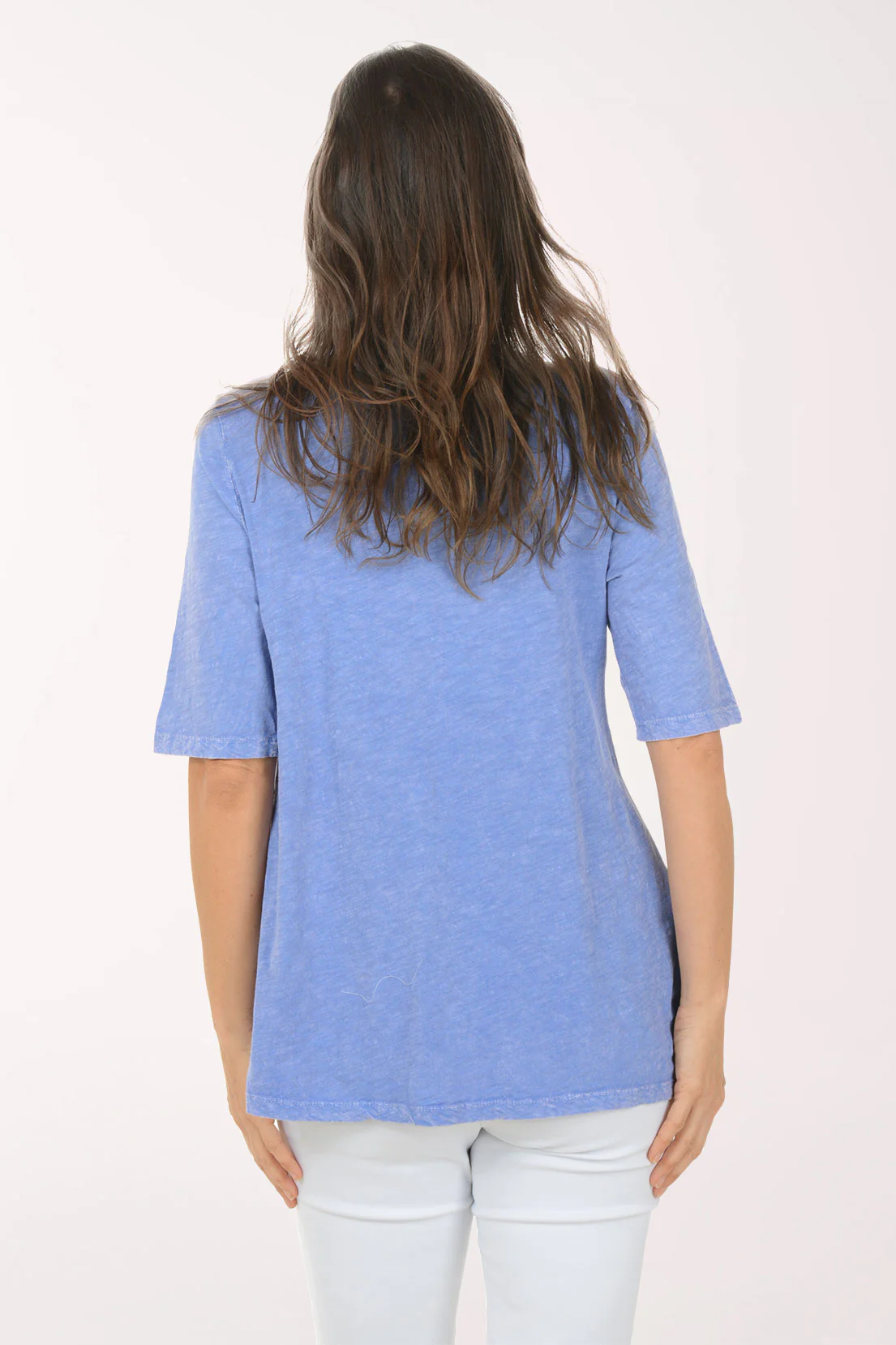 Solid Mineral Washed Shark Bite Tunic - Image 3