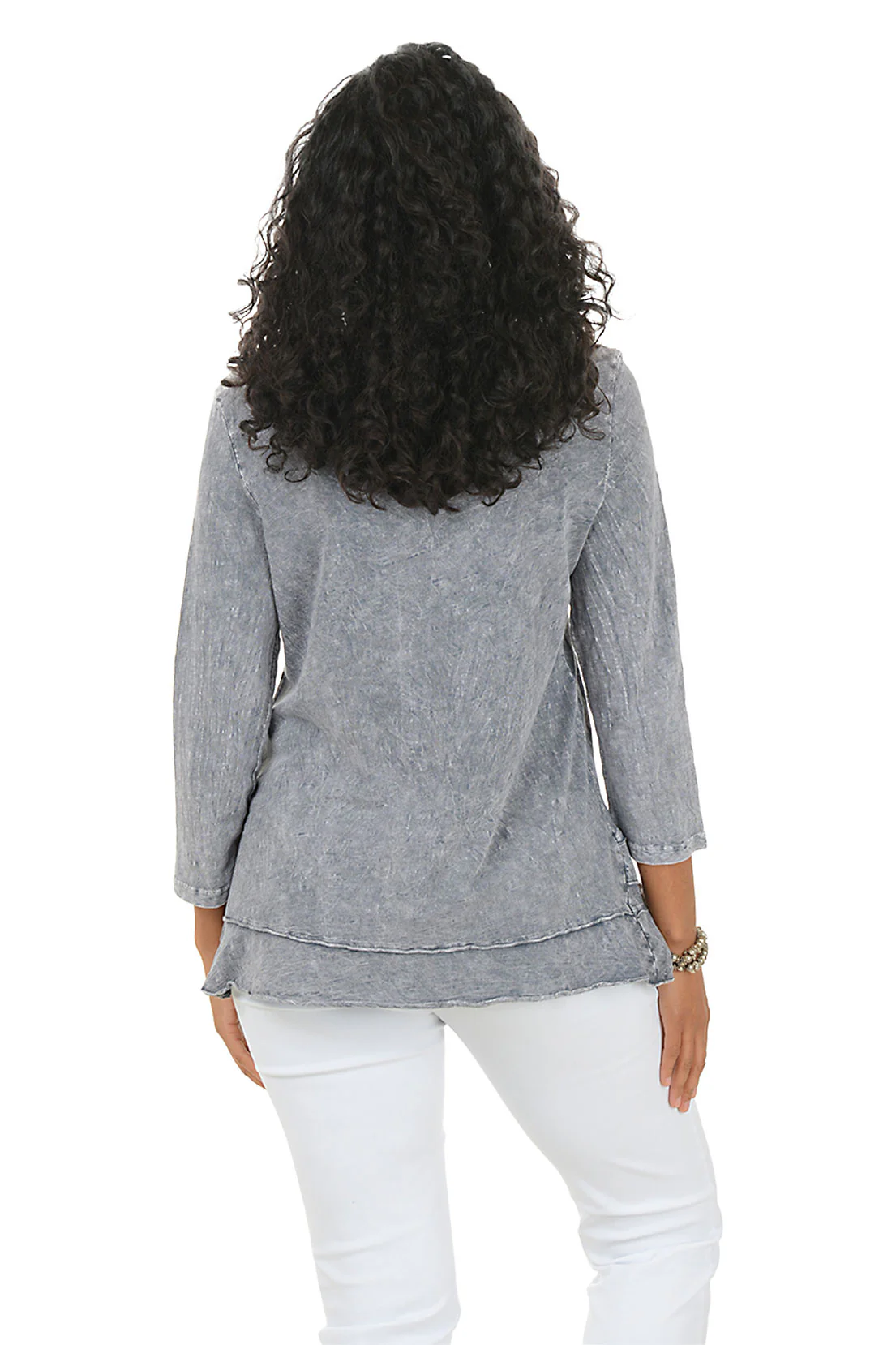 Botany Mineral Wash Ruffled Hem Top - Image 3