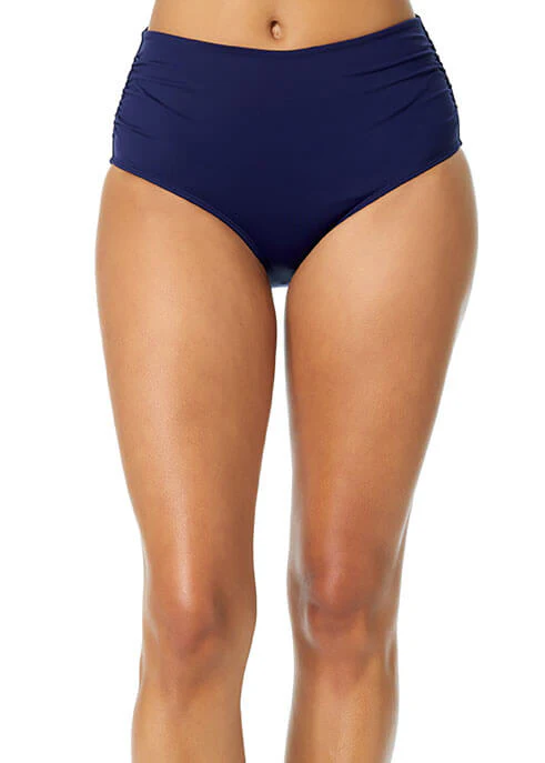 Shirred Convertible Swim Bottom