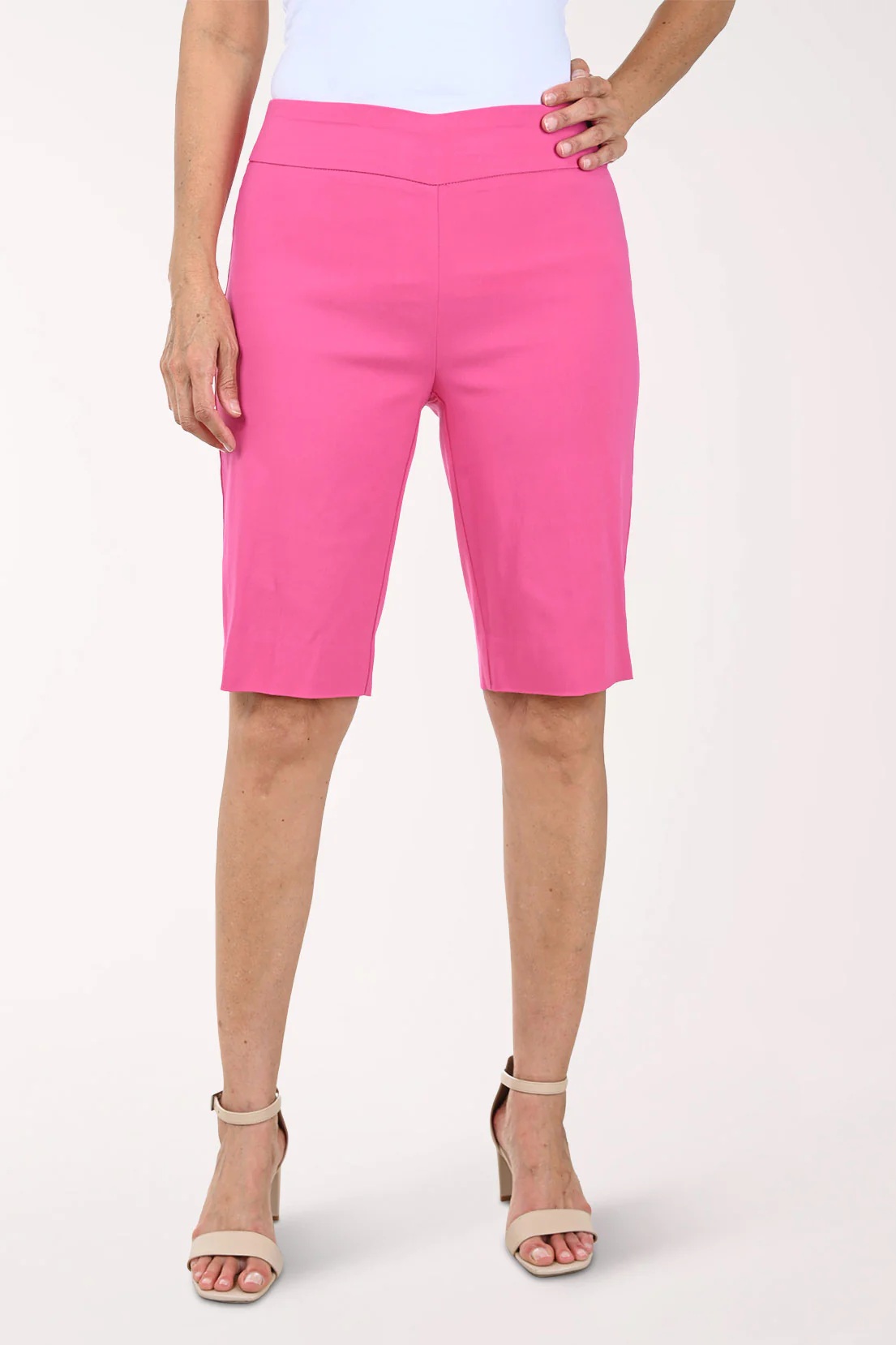 Solid Stretch Pull-On Bermuda Short - Image 5