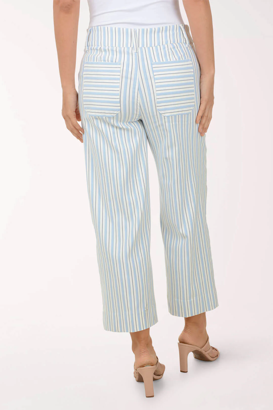 Striped Patch Pocket Wide Leg Pant - Image 4