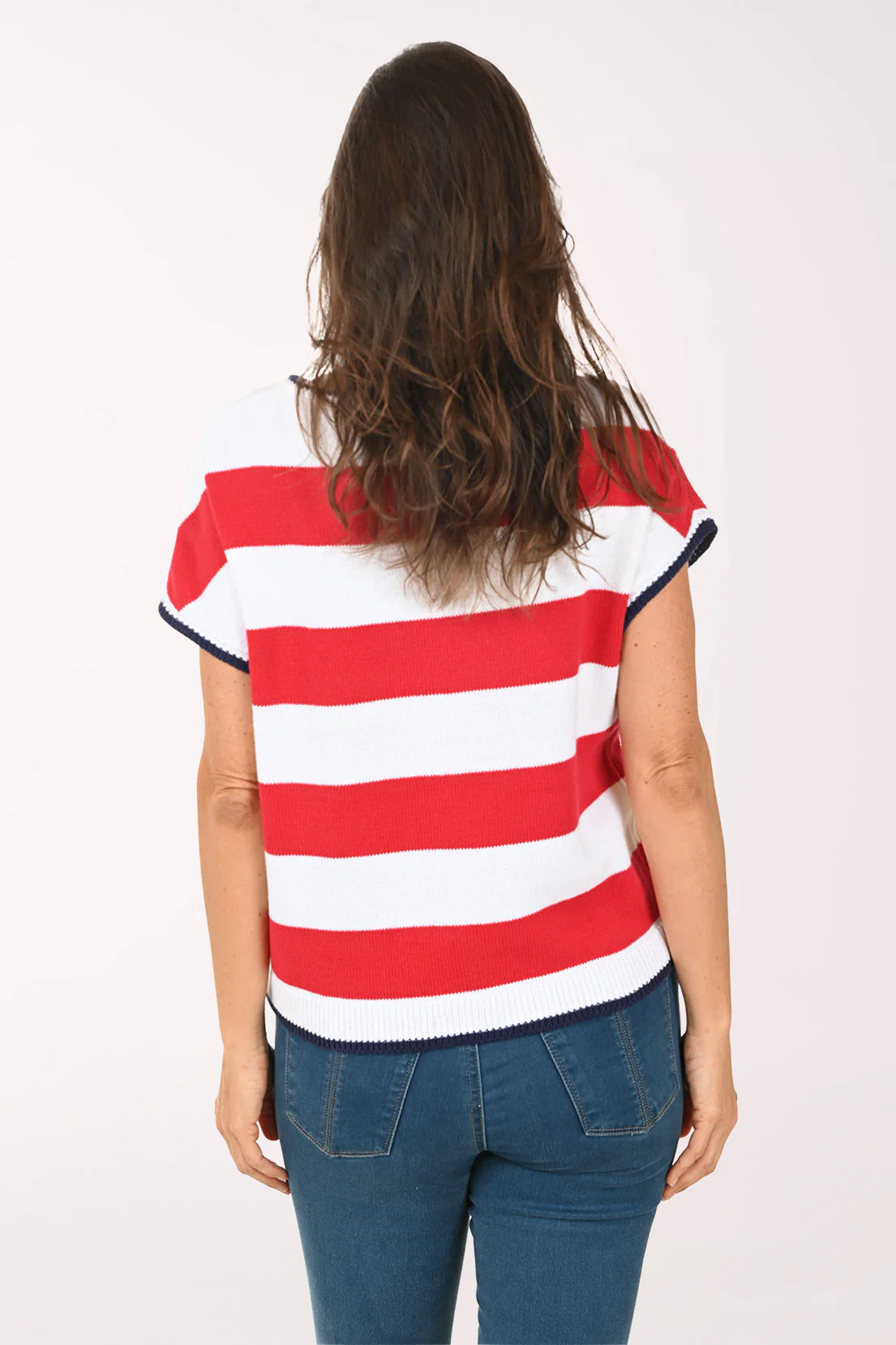 Stripes And Stars Short Sleeve Sweater - Image 3