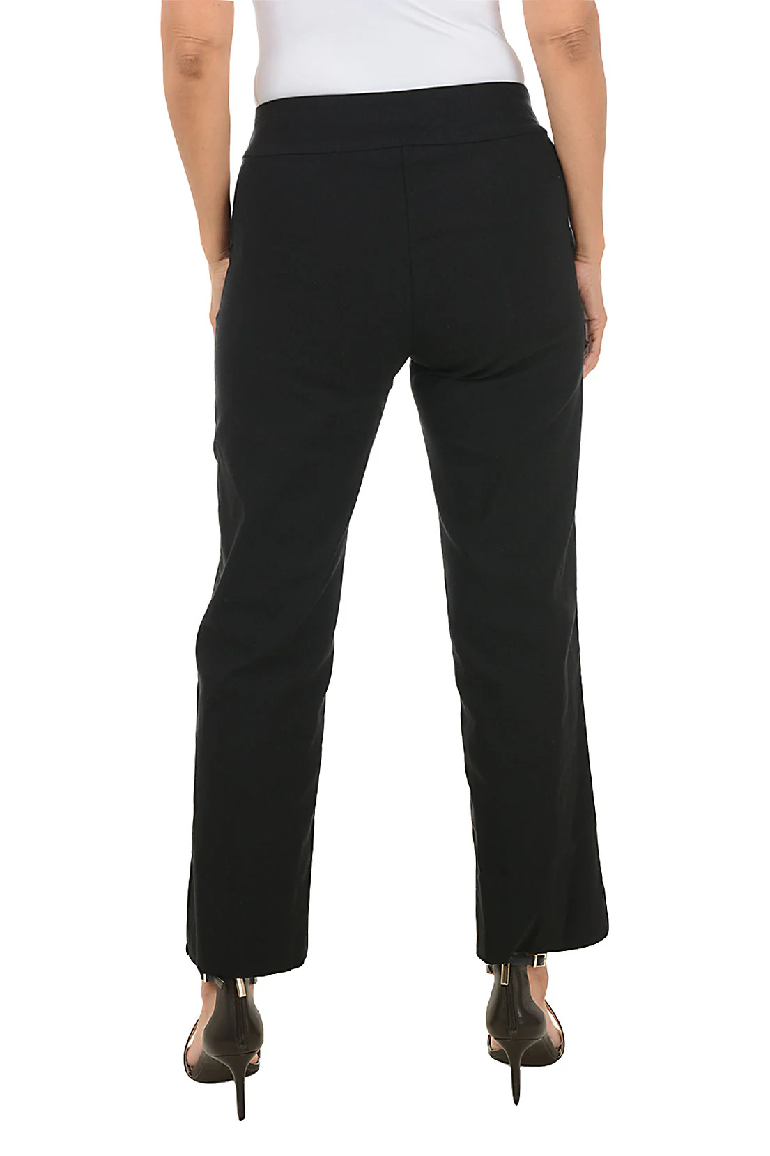 Solid Color Flared Ankle Pant - Image 4