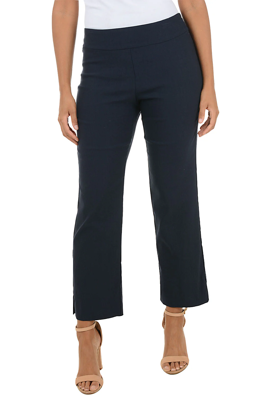 Solid Color Flared Ankle Pant - Image 5