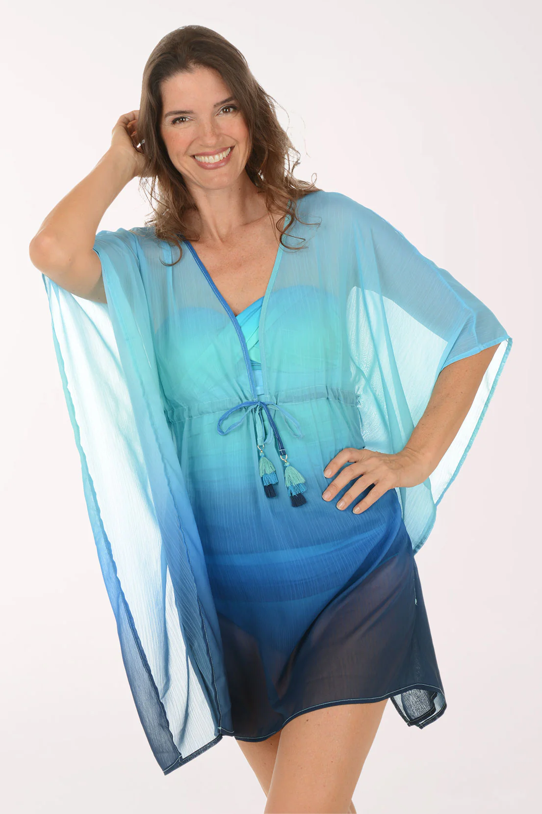 Desert Mirage Chiffon Caftan - Image 2