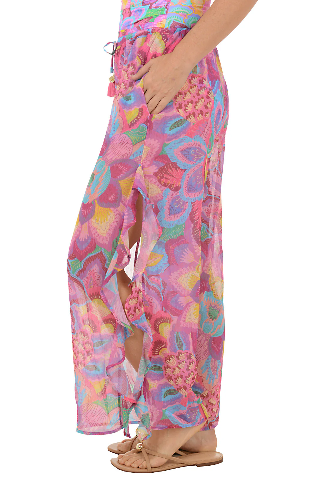 Dream Weaver Ruffled Pant Cover-Up - Image 3