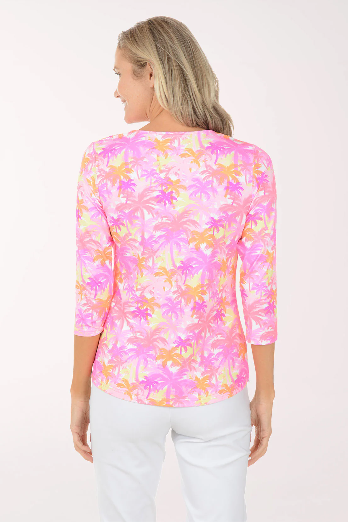 Sunset Grove UPF50+ V-Neck Top - Image 3