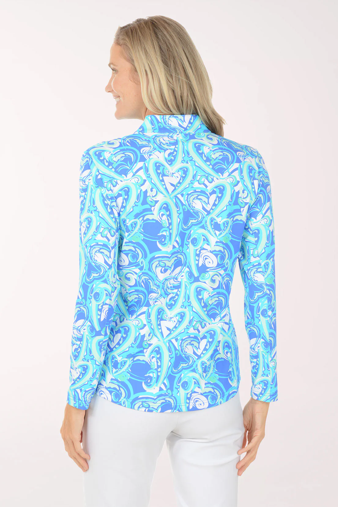 Confetti Hearts UPF50+ Quarter Zip Top - Image 3