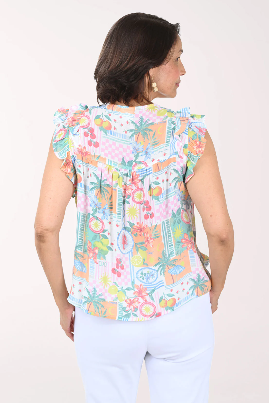 La Dolce Vita Flutter Sleeve Blouse - Image 4