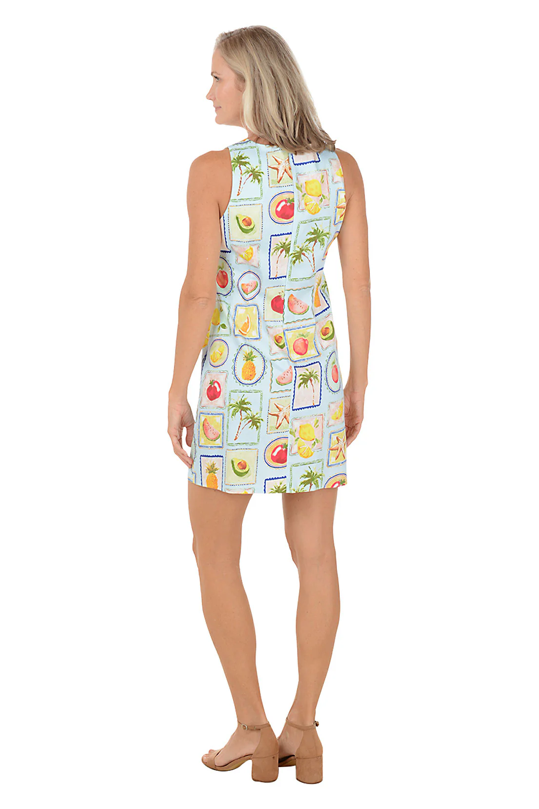 Blue Fruitopia Sleeveless Shift Dress - Image 3
